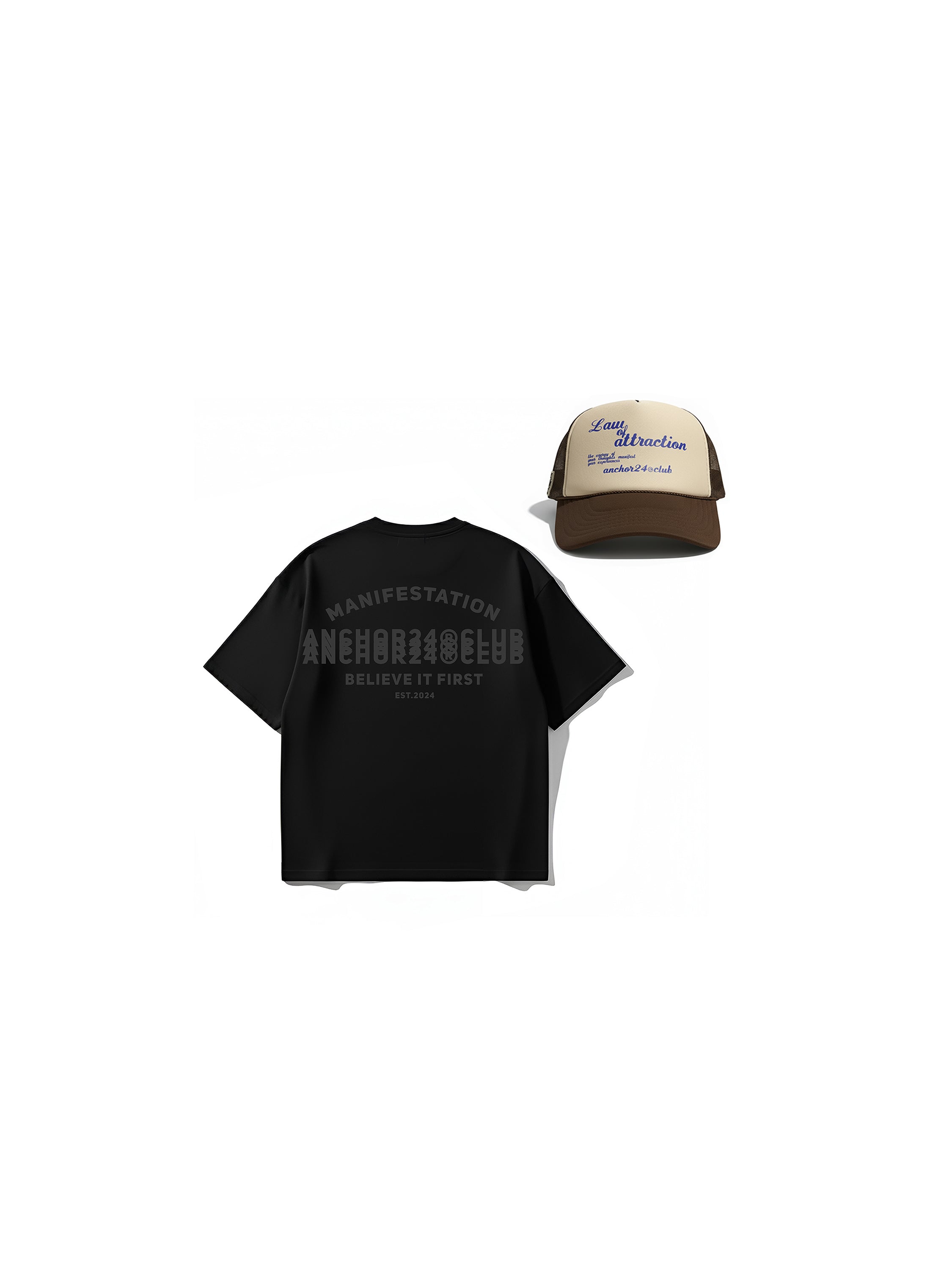 Conjunto Boxy Fit T-Shirt y Trucker Hat
